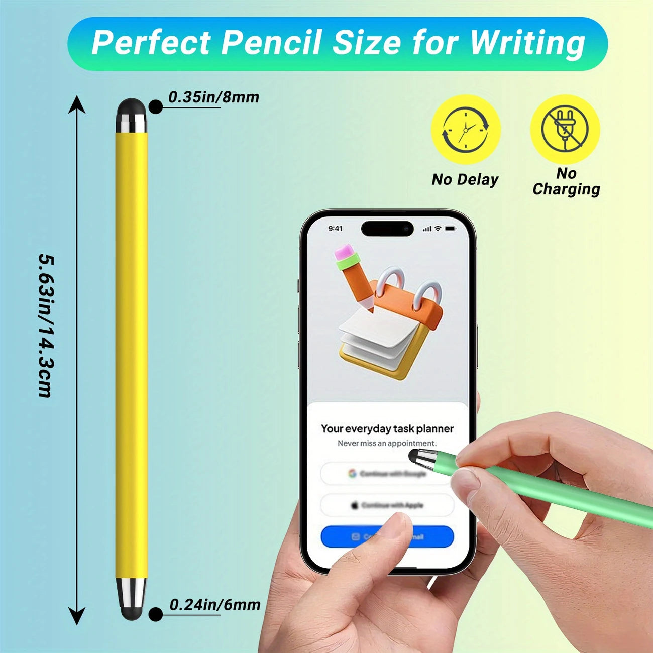 🎨2 IN 1 Universal Stylus Pencil Wide Use🌟High Precision and Low Price